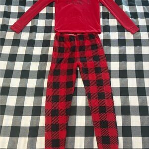 Rae Dunn Red Kids Pajama Set